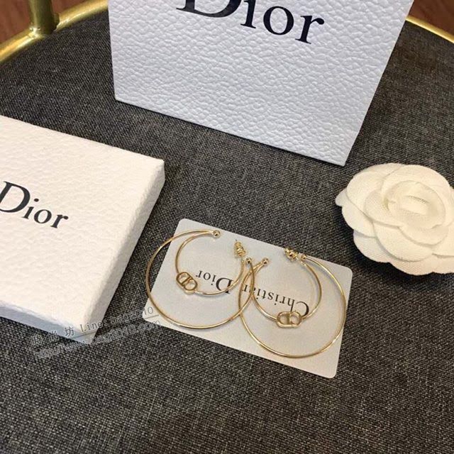 Dior飾品 迪奧經典熱銷款CD圓圈耳釘  zgd1027